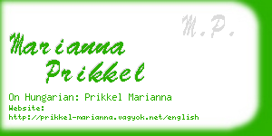 marianna prikkel business card